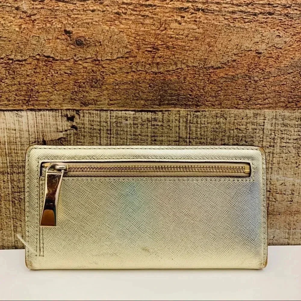 Kate Spade Metallic Wallet - Picture 2 of 5